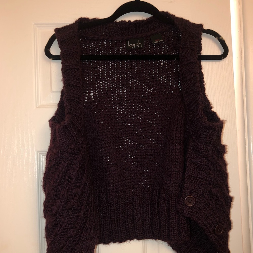 KERSH purple cardigan size medium